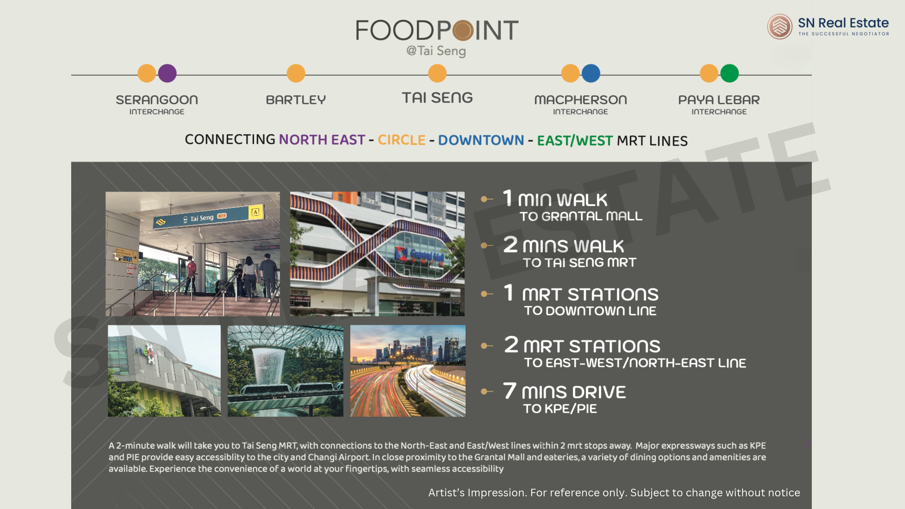 Foodpoint @ Taiseng Accessibility Map Freehold B1 Food Factory Near Tai Seng MRT